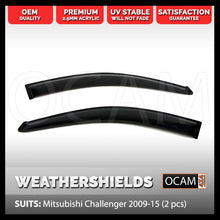 Load image into Gallery viewer, OCAM Weathershields for Mitsubishi Challenger 2009-15 (2 pcs) Window Visors