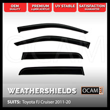 Load image into Gallery viewer, OCAM Weathershields For Toyota FJ Cruiser 2011-2020 Tinted Visors
