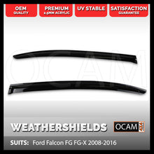 Load image into Gallery viewer, Weathershields For Ford Falcon FG FG-X 2008-2016 Window Visors XR XR6 XR8 2-pcs