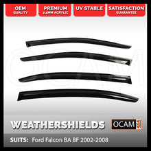 Load image into Gallery viewer, Weathershields For Ford Falcon BA BF 2002-2008 Visors XR XR6 XR8 Front - 4pcs