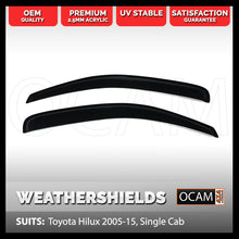 Load image into Gallery viewer, OCAM Weathershields For Toyota Hilux 2005-2015 Single Cab SR SR5 Visors