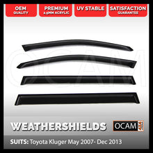Load image into Gallery viewer, OCAM Weathershields For Toyota Kluger May 2007- Dec 2013 Window Door Visors