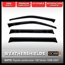Load image into Gallery viewer, OCAM Weathershields For Toyota Landcruiser 100 105 Series 1998-07 Window Visors