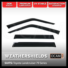 Load image into Gallery viewer, OCAM Weathershields For Toyota Landcruiser 79 Series Window Visors