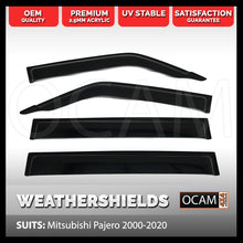 Load image into Gallery viewer, OCAM Weathershields For Mitsubishi Pajero 2000-2020 Window Visors