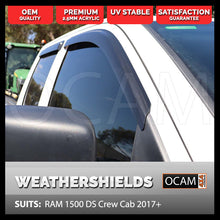 Load image into Gallery viewer, OCAM Weathershields for RAM 1500 DS, 2017-Current, Crew Cab, Window Visors
