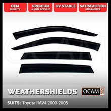 Load image into Gallery viewer, OCAM Weathershields For Toyota RAV4 2000-2005 Window Door Visors Tinted