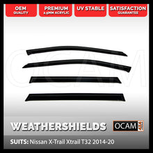 Load image into Gallery viewer, OCAM Weathershields For Nissan X-Trail Xtrail T32 2014-2020 Window Visors