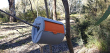 Load image into Gallery viewer, dunny buddy - Camping Toilet Roll Holder/Dispenser, Sunburnt Orange & Ironstone Grey