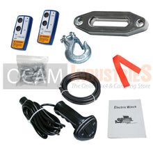 Load image into Gallery viewer, Electric Winch 26M Synthetic Rope Wireless Remote Truck 4WD 6577KG 12V 14500LBS