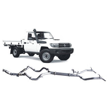 Load image into Gallery viewer, Redback Extreme Duty 3" Twin Exhaust System for Toyota Landcrusier 79 Series, Single Cab, 03/2007-10/2016, Turbo Back, Non-DPF Models