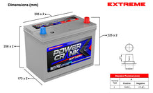 Load image into Gallery viewer, Power Crank Dual Purpose EXSNS70 12V 750CCA / 95Ah, Under Bonnet, Truck Series