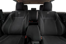 Load image into Gallery viewer, Front Row - Black Neoprene Seat Covers With Black Stitching For Toyota LC80 Series Sahara