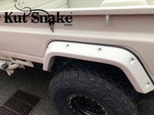 Load image into Gallery viewer, Kut Snake Flares Front & Rear Set for Toyota Landcruiser 79 Series Single Cab Well Body Complete Set, (#10/40)