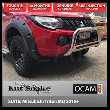 Load image into Gallery viewer, Kut Snake Flares Front Set for Mitsubishi Triton MQ 05/2015-10/2018 Front Wheels ABS (Code #25)