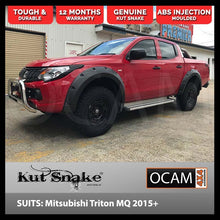 Load image into Gallery viewer, Kut Snake Flares Front & Rear Set for Mitsubishi Triton MQ 05/2015-10/2018 Full Set ABS (Code #25/25)