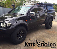 Load image into Gallery viewer, Kut Snake Flares Front & Rear Set for Mitsubishi Triton ML MN 2006-04/2015, 95mm ABS (Code #8/8)