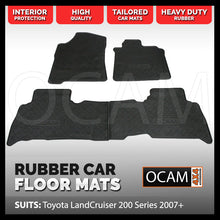 Load image into Gallery viewer, Rubber Floor Mats for Toyota LandCruiser 200 Series 2007-Current Car Mats