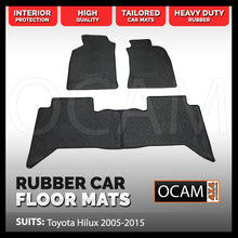 Load image into Gallery viewer, Tailored Rubber Floor Mats for Toyota Hilux N70 2005-15 Car Mats