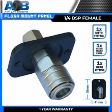 Load image into Gallery viewer, Flush Mount Air Fitting Straight 1/4'' BSP Female With Cap