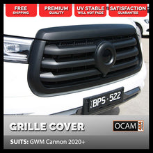 Load image into Gallery viewer, Front Black Grille Cover Chrome Delete for GWM Cannon 2020+