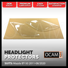 Load image into Gallery viewer, OCAM Headlight Headlamp Protectors for Mazda BT50 11/2011-08/2020 Lamp Covers