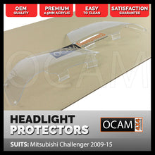 Load image into Gallery viewer, OCAM Headlight Headlamp Protectors for Mitsubishi Challenger 2009-15 Lamp Covers