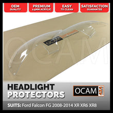 Load image into Gallery viewer, OCAM Headlight Protectors for Ford Falcon FG 2008-2014 XR XR6 XR8 Lamp Covers
