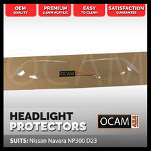 Load image into Gallery viewer, OCAM Headlight Headlamp Protectors for Nissan Navara NP300 07/2015-02/2021, D23 Lamp Covers