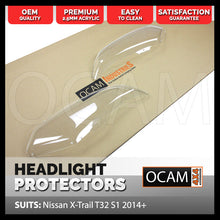 Load image into Gallery viewer, OCAM Headlight Protectors for Nissan X-Trail T32 S1 2014-2017 Lamp Covers