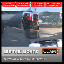 Load image into Gallery viewer, LED Tinted Tail Lights Upgrade for Mitsubishi Triton MR 11/2018-2023