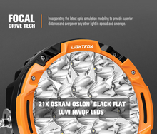 Load image into Gallery viewer, Lightfox 7inch Osram LED Driving Lights 1Lux 1680m 13600 Lumens