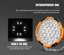 Load image into Gallery viewer, Lightfox 9inch Osram LED Driving Lights 1Lux 2100m IP68 16342 Lumens Round Black