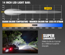 Load image into Gallery viewer, Lightfox Vega Series 14inch Osram LED Light Bar 1Lux 319m 7548 Lumens