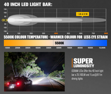 Load image into Gallery viewer, Lightfox Vega Series 40inch Osram LED Light Bar 1Lux 611m 25160 Lumens