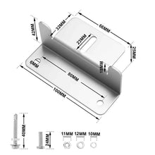 Load image into Gallery viewer, 8x Solar Panel Mounting Z Bracket Aluminium for Caravan Roof Wall Mount