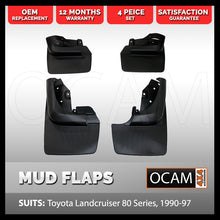 Load image into Gallery viewer, Mud Flaps For Toyota Landcruiser 80 series 1990 - 97 Front and Rear