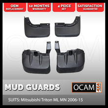 Load image into Gallery viewer, Mud Guards Flaps Front and Rear For Mitsubishi Triton ML MN 2006-04/2015 4WD 4X4