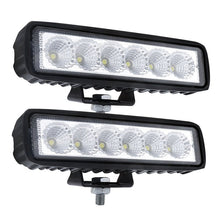 Load image into Gallery viewer, 2 x 6" inch LED Lights 18 Watts White Spread