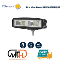 Load image into Gallery viewer, 20W LED Work Reverse Driving Light Ultra Flood Lamp 4WD Philips Lumileds