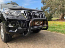 Load image into Gallery viewer, Nudge Bar for Toyota Prado 150 Series 2009-2021 Stainless Powder Coat Black Airbag Compliant