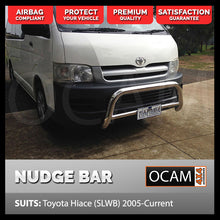 Load image into Gallery viewer, Nudge Bar For Toyota Hiace SLWB 2005-18 Grille Guard Airbag Compliant