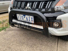 Load image into Gallery viewer, Nudge Bar For Mitsubishi Triton MQ 05/2015-10/2018 Airbag Compliant Stainless Powder Coat Black