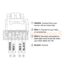 Load image into Gallery viewer, LED Light Bar Switch Suitable for Toyota, Mitsubishi, Suzuki Short Type Blue Light