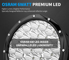 Load image into Gallery viewer, OCAM Illuminate Series 9" LED Driving Spot Lights 180W 9-36V, V2