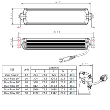 Load image into Gallery viewer, OCAM 6'' Slimline Double Row Light Bar 60W OSRAM LED 9-36V