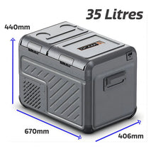 Load image into Gallery viewer, OCAM Explore 35 Litre Portable Camping Fridge Freezer, Dual Zone, 3-Year Warranty