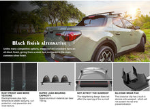 Load image into Gallery viewer, Aluminium Cross Bar Roof Racks, 1210mm, Suits Vehicles with Naked Roof, Black Powder Coated, Universal Fit