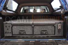 Load image into Gallery viewer, OCAM Aluminium Rear Drawers for GWM Cannon 2020-Current, Dual Cab, Black Carpet