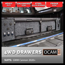 Load image into Gallery viewer, OCAM Rear Drawers for GWM Cannon 2020-Current, Dual Cab